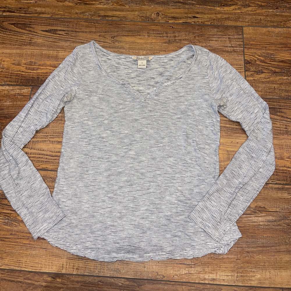 Lucky brand striped long sleeve tee shirt